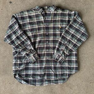 Ralph Lauren Green and Blue Plaid Shirt